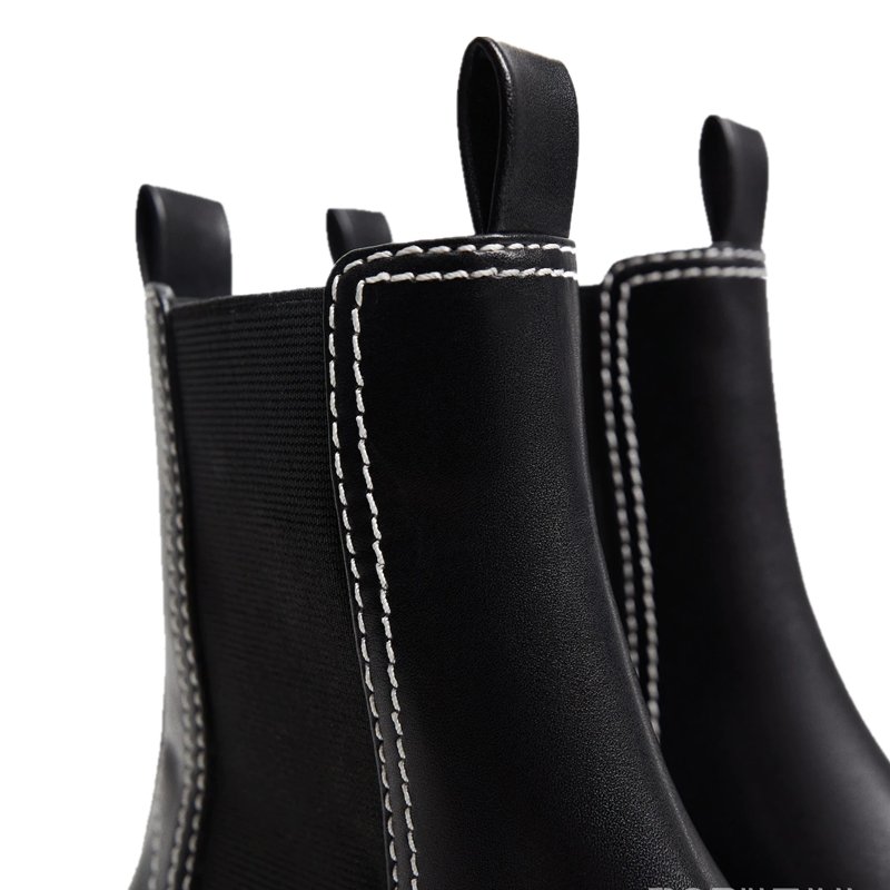 Winter new fashion leather children's casual shoes Chelsea boots girls martin ankle flat boots