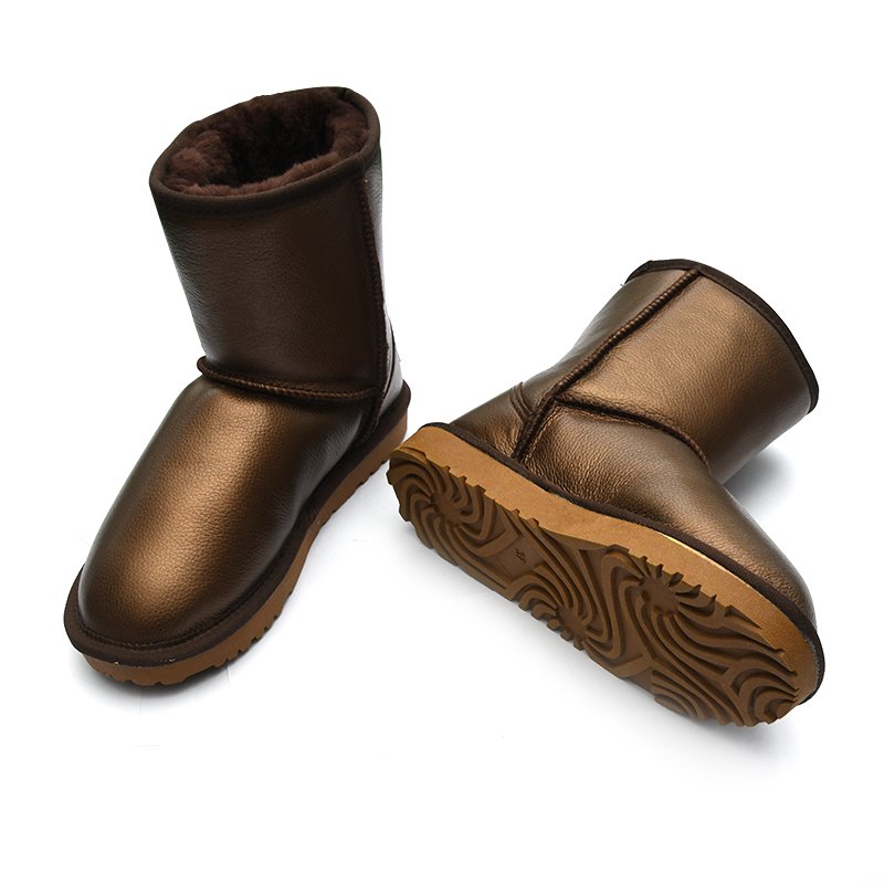Hot Sale Women winter Shoes Slip-On Faux Suede Upper Women Boots sheepskin