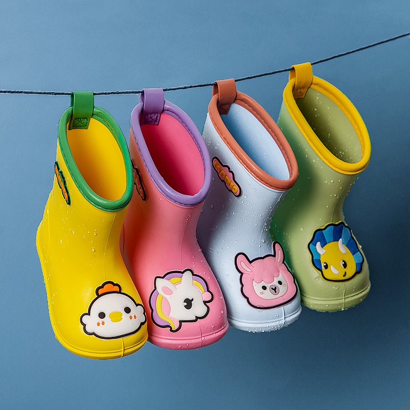 Rain Boot Kids Children Rain Boots Baby Boy Girl EVA Non-slip Outdoor Cartoon Rainboots Kids Waterproof Shoes