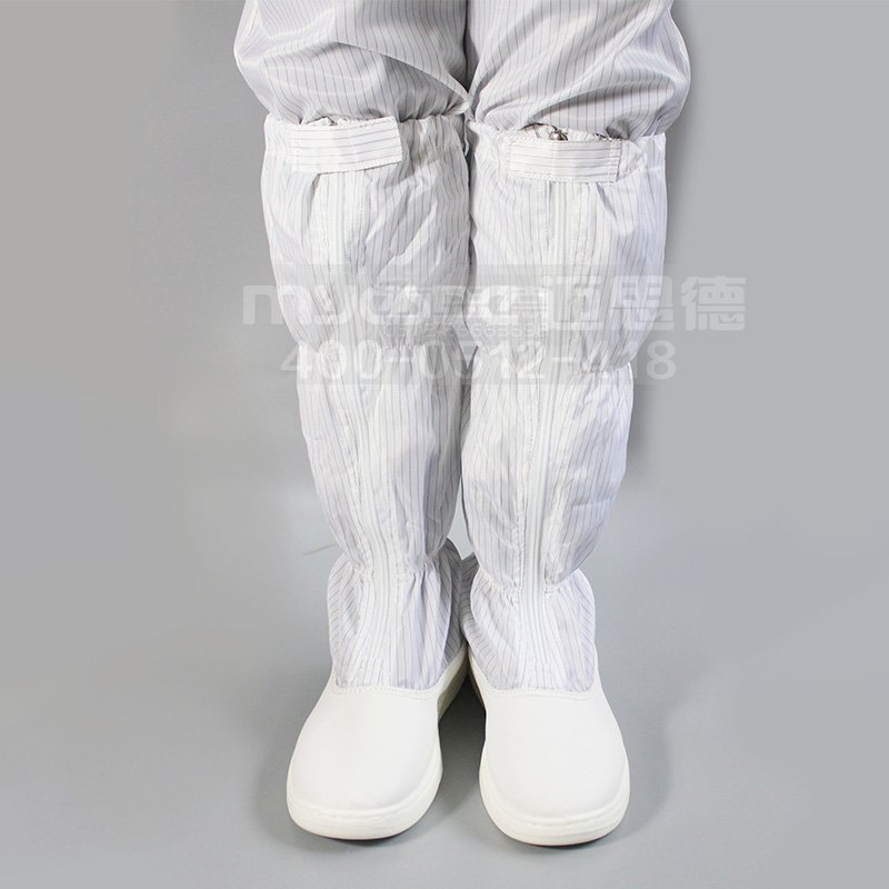 Myesde Industry Reusable Unisex GMP Dustproof Safety Pu leather Pvc Sole Antistatic Shoes Steel Toe Esd Boots
