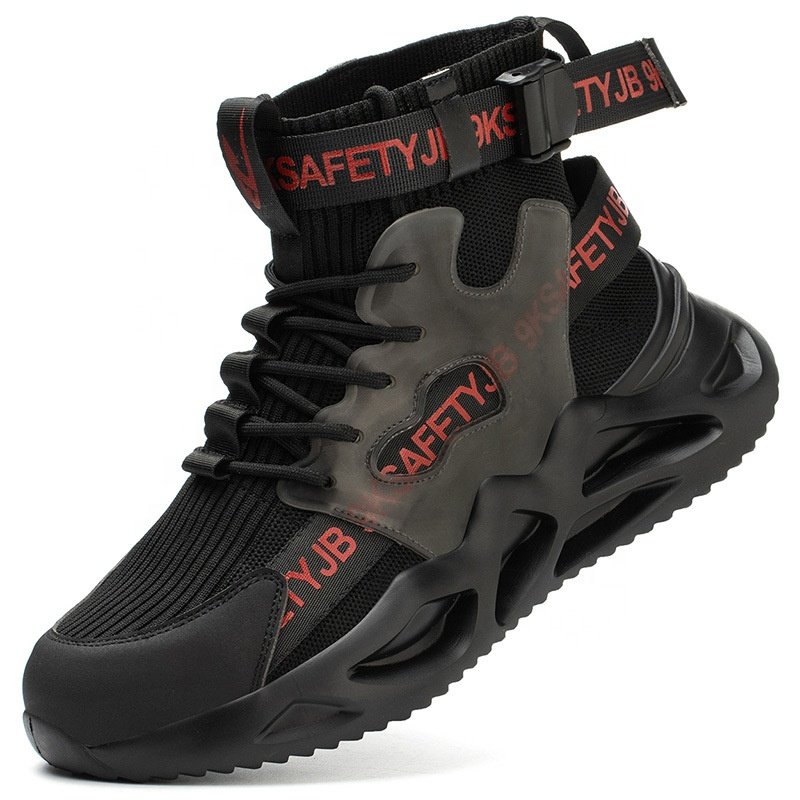 WEJUMP Lightweight Safety Shoes Comfortable Puncture Proof Slip On Indestructible Work Safety Shoes