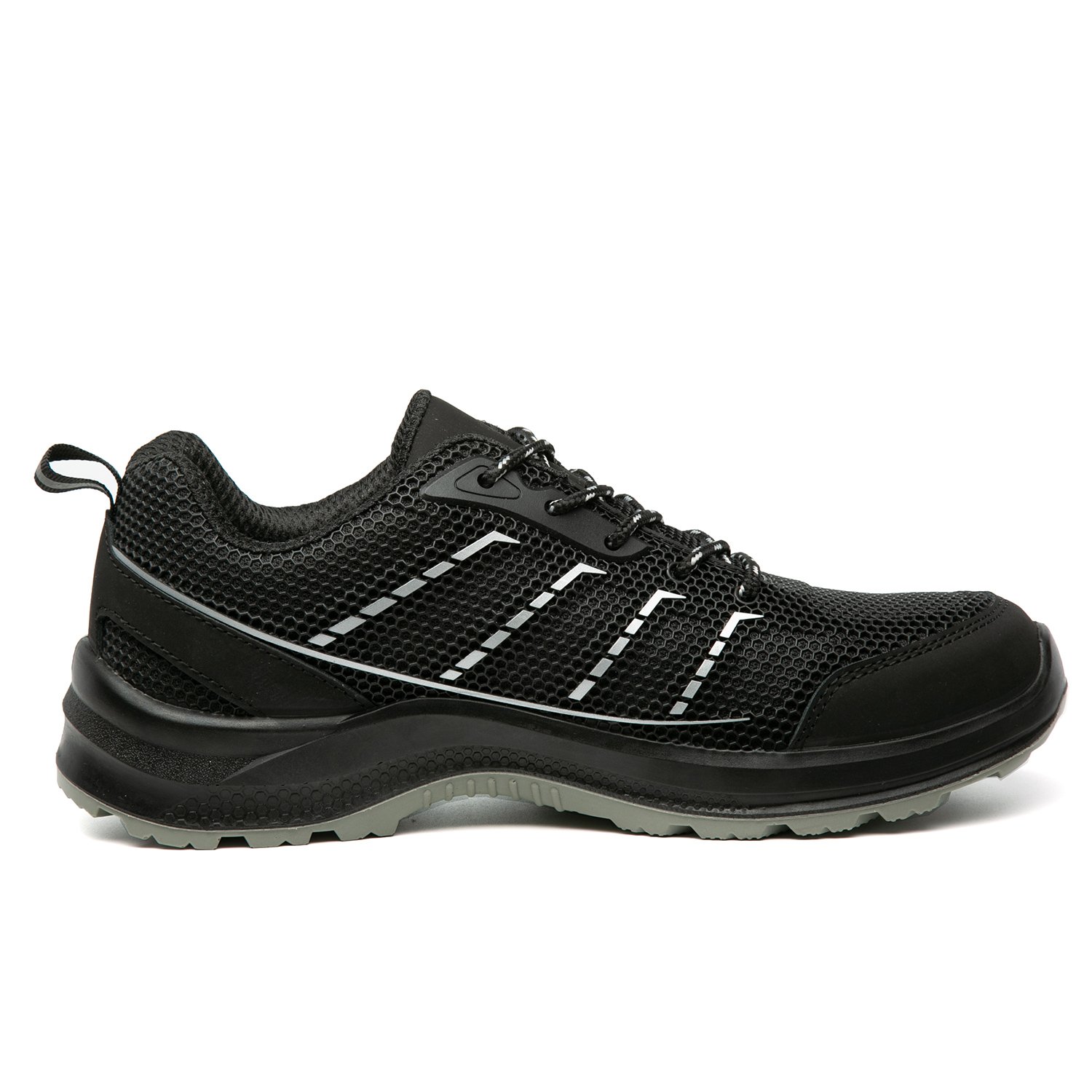 breathable mesh fashion sneakers men's customized safety boots steel caps lace up