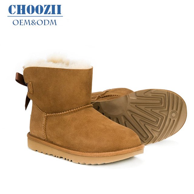 Choozii Autumn winter new wholesale custom logo plus velvet snow boots warm and soft winter kids baby girls boots