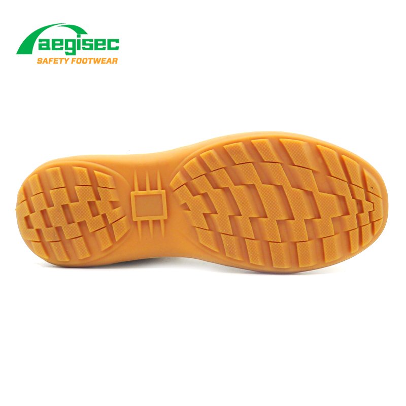 AEGISEC brand safety shoes steel toe cap nubuck leather slip oil resistant rubber sole industrial work safety boots