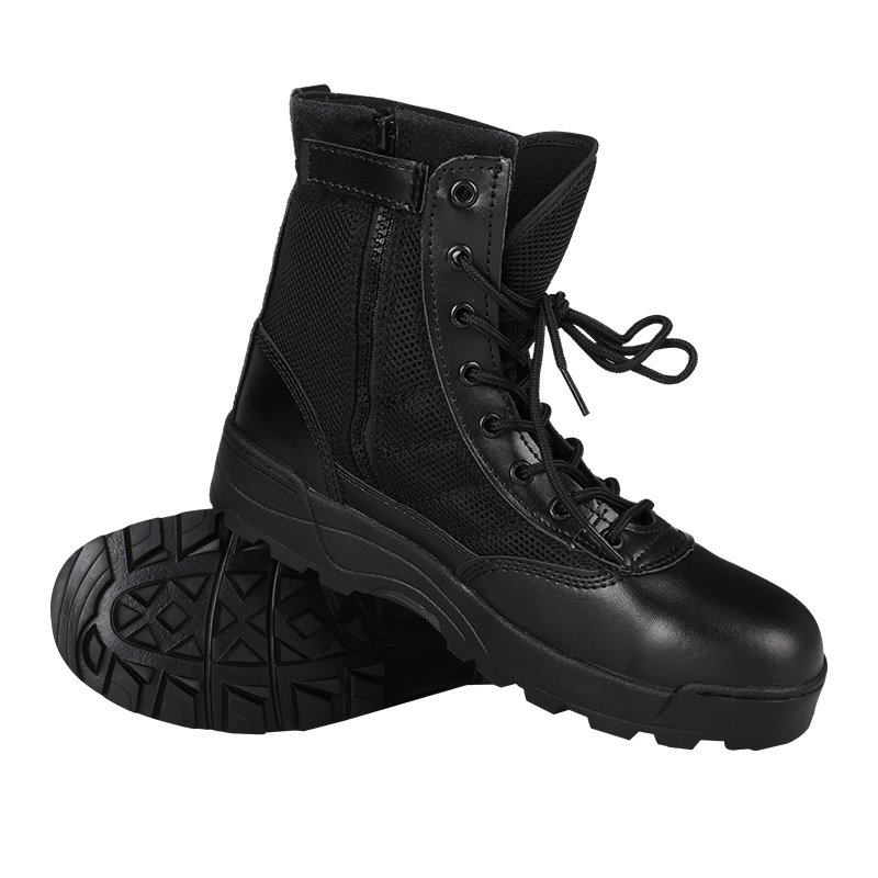 Wholesale Mountain Hiking Shoes Outdoor Running High Top Black Tactical Boots Men Training