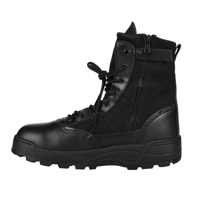 Wholesale Mountain Hiking Shoes Outdoor Running High Top Black Tactical Boots Men Training