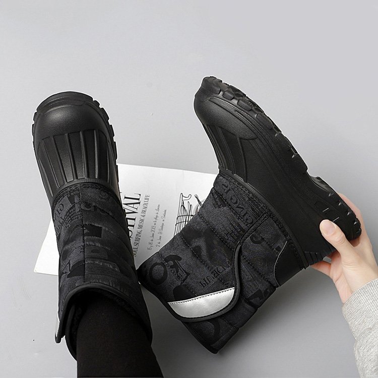 Winter Thicken Warm Plush Lining Fishing Boots Anti-Slip Wear-Resistance Outsole Thermal And Waterproof Snow Boots
