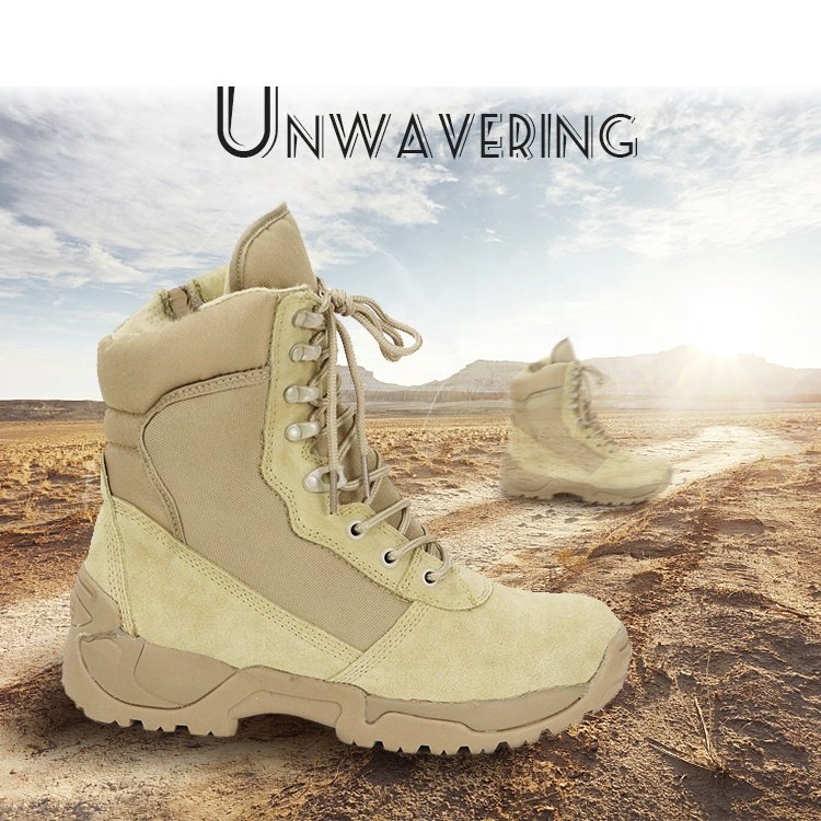 Hot Selling Protective Breathable Work Boot Training Hiking Boots for Unisex Khaki Support Custom Boots