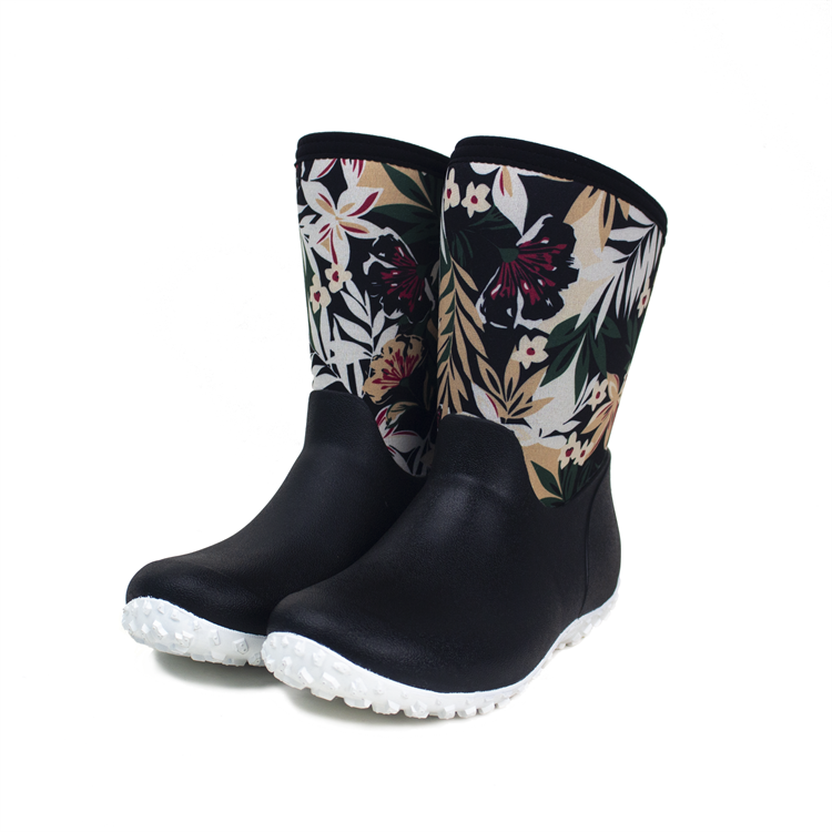 neoprene garden boots high quality middle-high for women for wet weather