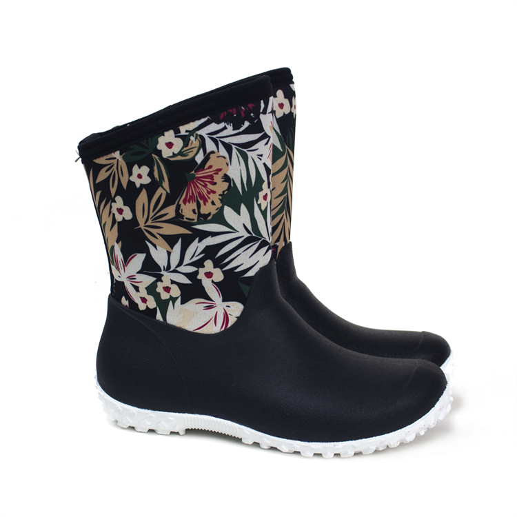 neoprene garden boots high quality middle-high for women for wet weather
