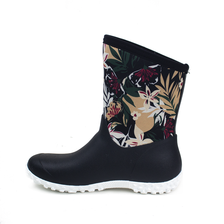 neoprene garden boots high quality middle-high for women for wet weather