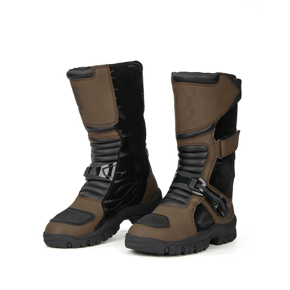Off Road Motorcycle Riding Boots Outdoor Motorcycle Protective Breathable Shoes Adventure Racing Shoes