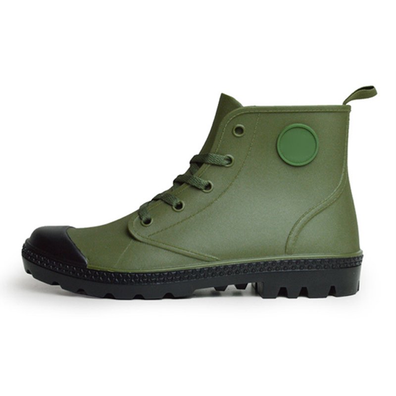 Waterproof non-slip elastic rubber shoe boots outdoor leisure rain high top garden shoes rain boots