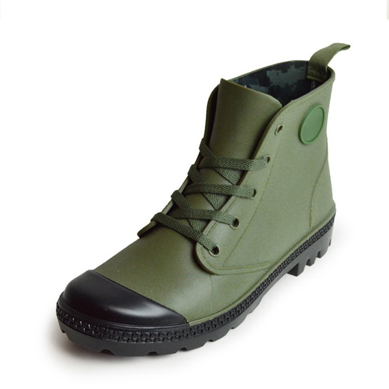 Waterproof non-slip elastic rubber shoe boots outdoor leisure rain high top garden shoes rain boots