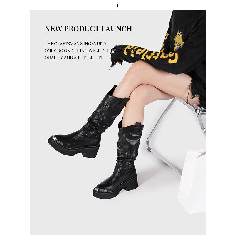 Women's Knee High Cowgirl Boots Fashion Dressy Cowboy Boots For Women