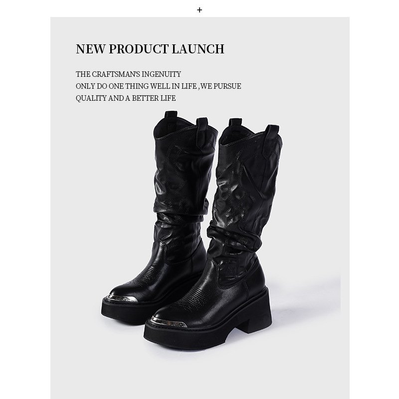 Women's Knee High Cowgirl Boots Fashion Dressy Cowboy Boots For Women