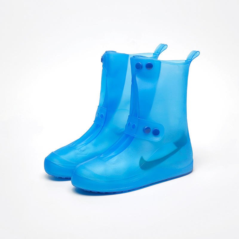 Rain Boots Waterproof Shoe Cover Silicone Unisex Outdoor solid Waterproof Non-Slip Non-slip Wear-Resistant Reusable Shoe Cover