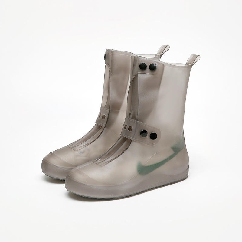 Rain Boots Waterproof Shoe Cover Silicone Unisex Outdoor solid Waterproof Non-Slip Non-slip Wear-Resistant Reusable Shoe Cover