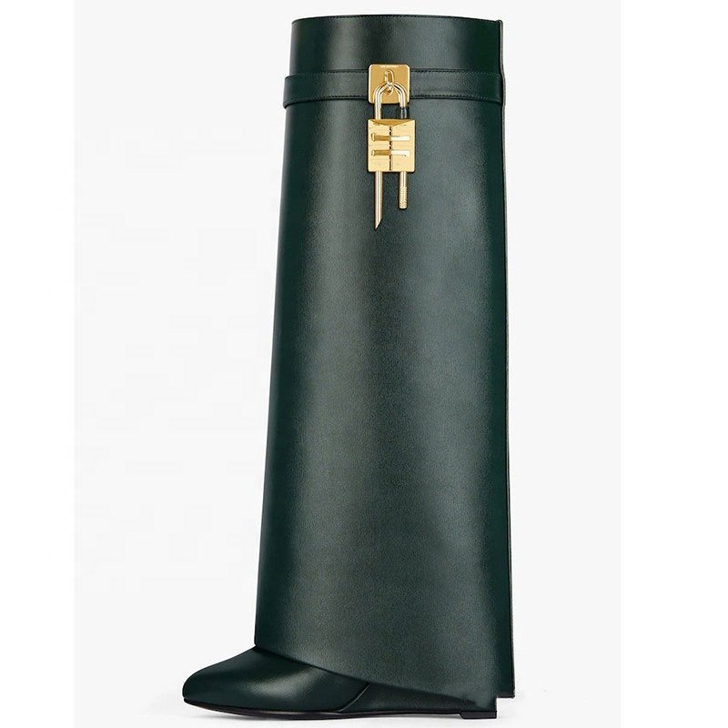 Women fashion new design wedge boots long knee high boots