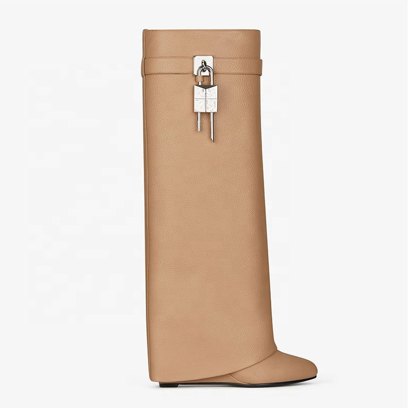 Women fashion new design wedge boots long knee high boots