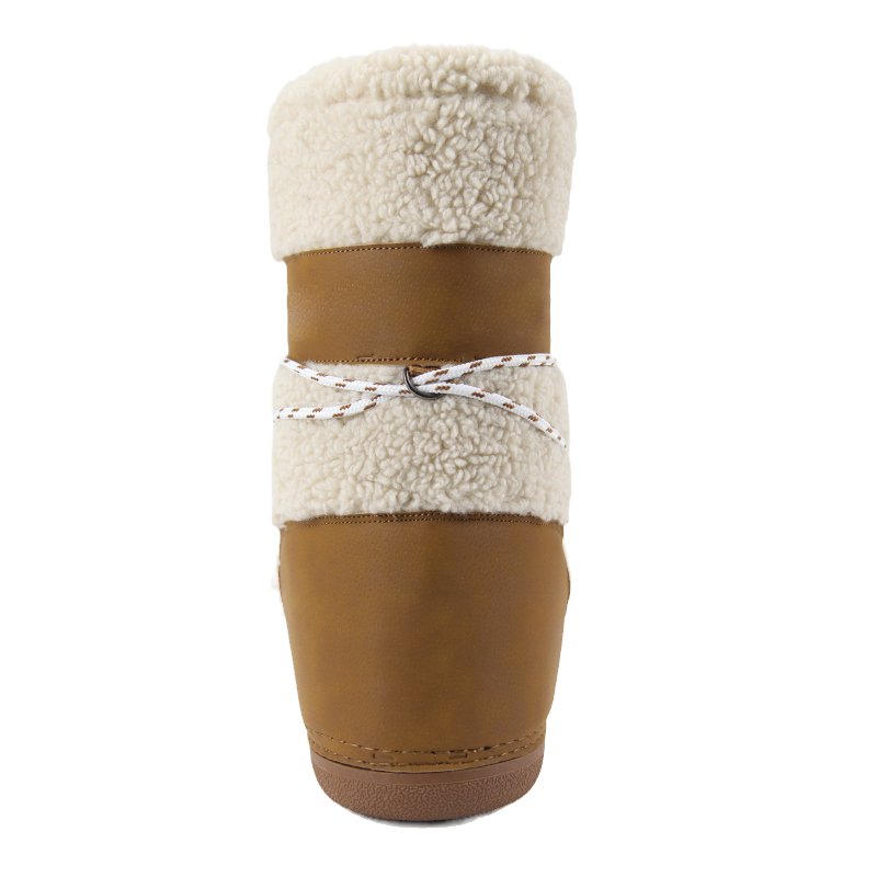 Fashionable Snow Boots Plush Lined Warm Shoe Ladies and Kids Snow Boots for Walking