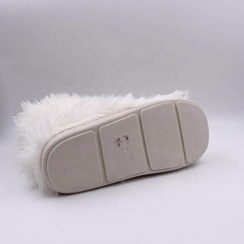 2019 Fashion Ankle Height Flat Casual Winter Warm Fuzzy Furry Women Faux Fur Boots
