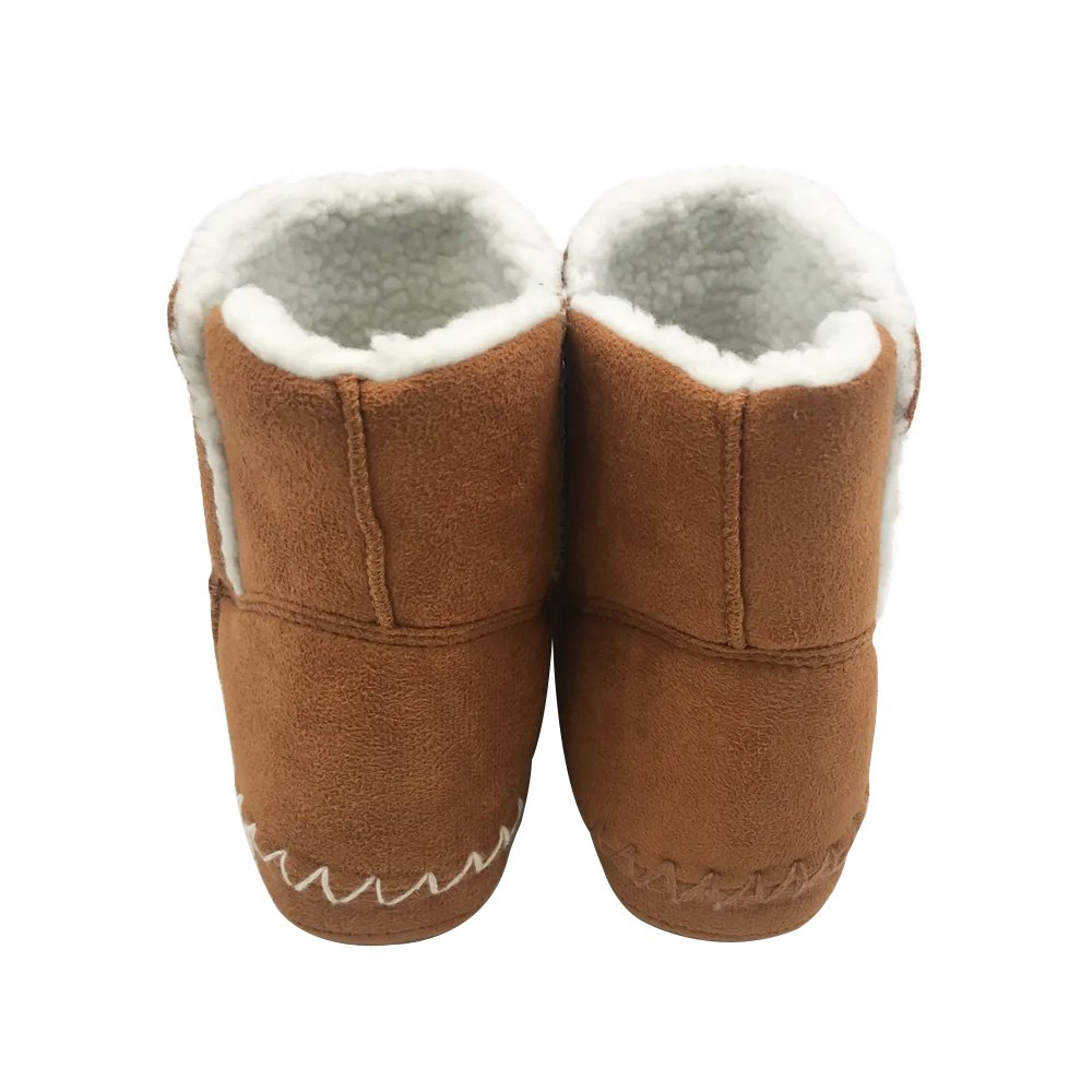 Water Resistant Sherpa Camel Microsuede Ankle Bootie Slippers Custom Winter Boots for Men and Women Winter Shoes