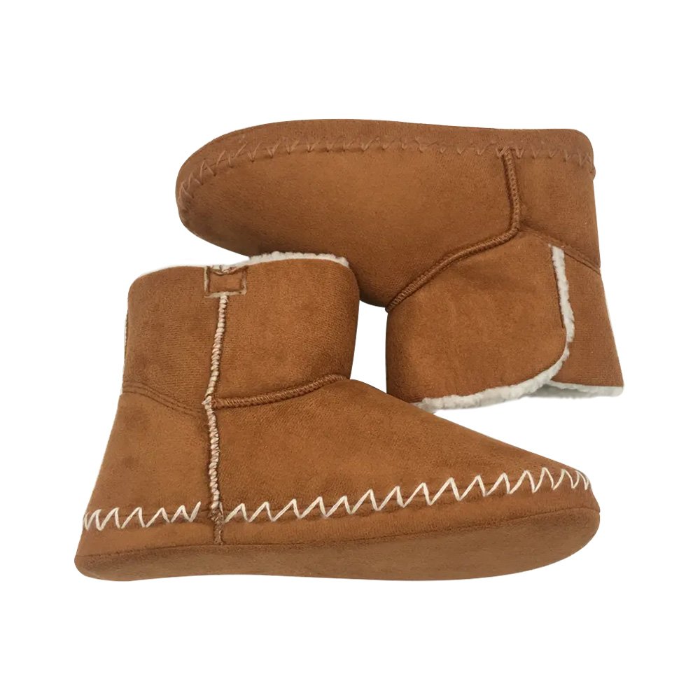 Water Resistant Sherpa Camel Microsuede Ankle Bootie Slippers Custom Winter Boots for Men and Women Winter Shoes