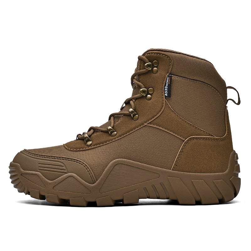 High Quality Custom Men Black Desert Boots Botas De Cuero Suitable Cheap Wearable Combat Boot Anti Slip Top-level Hunting Boots