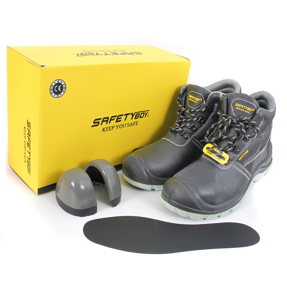 Safety boy Work shoes Anti-Slip safety Boots Waterproof Steel Toe working Safety Shoes with CE