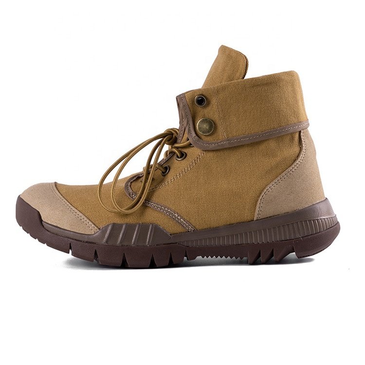 Fashion Men's British Rhubarb Casual Hiking Canvas Boots low cut reversible collar suede Safety Shoes
