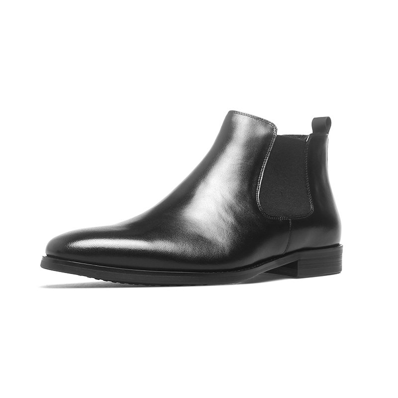 Factory Handmade New Style Fashion Casual Men Brown Black Genuine Leather Western Ankle Boots