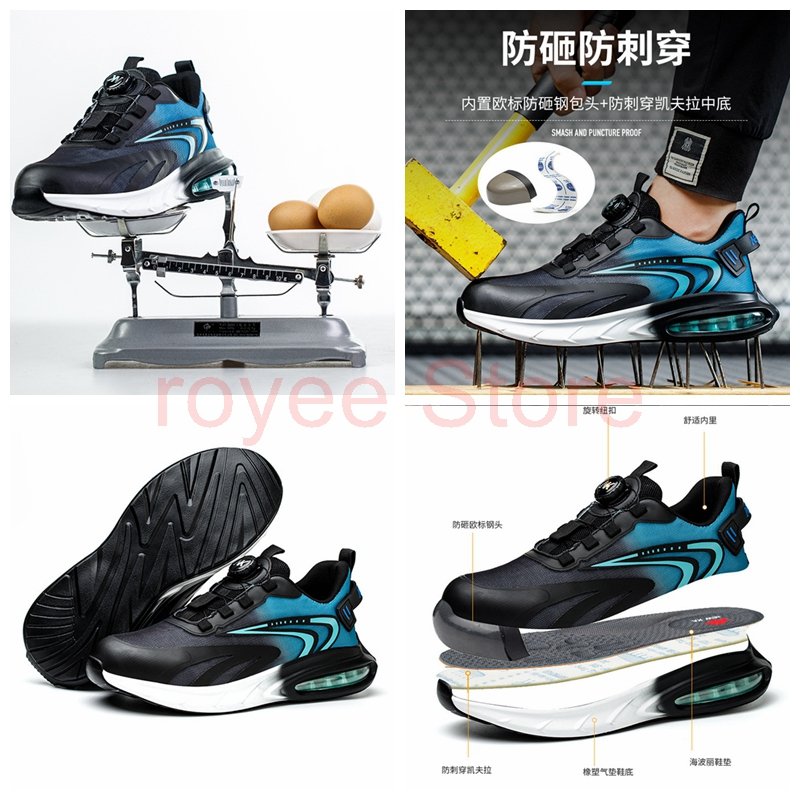 ladies safety shoes men for work Black Shoes Safety Boots for Men work boots Protective Steel Toe Shoe zapatos mujer