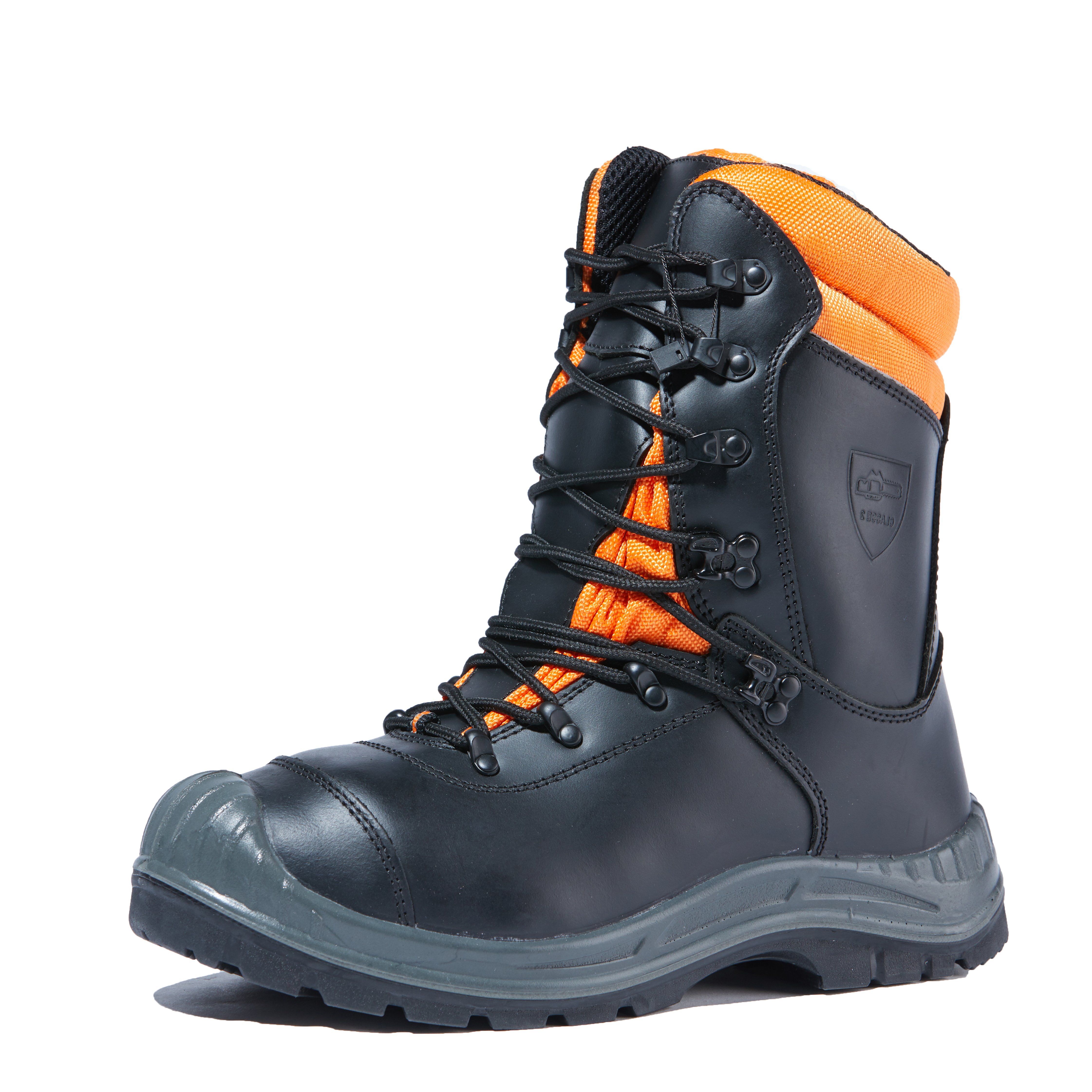 Chainsaw cut resistant class 2 wider steel toe forest safety boots