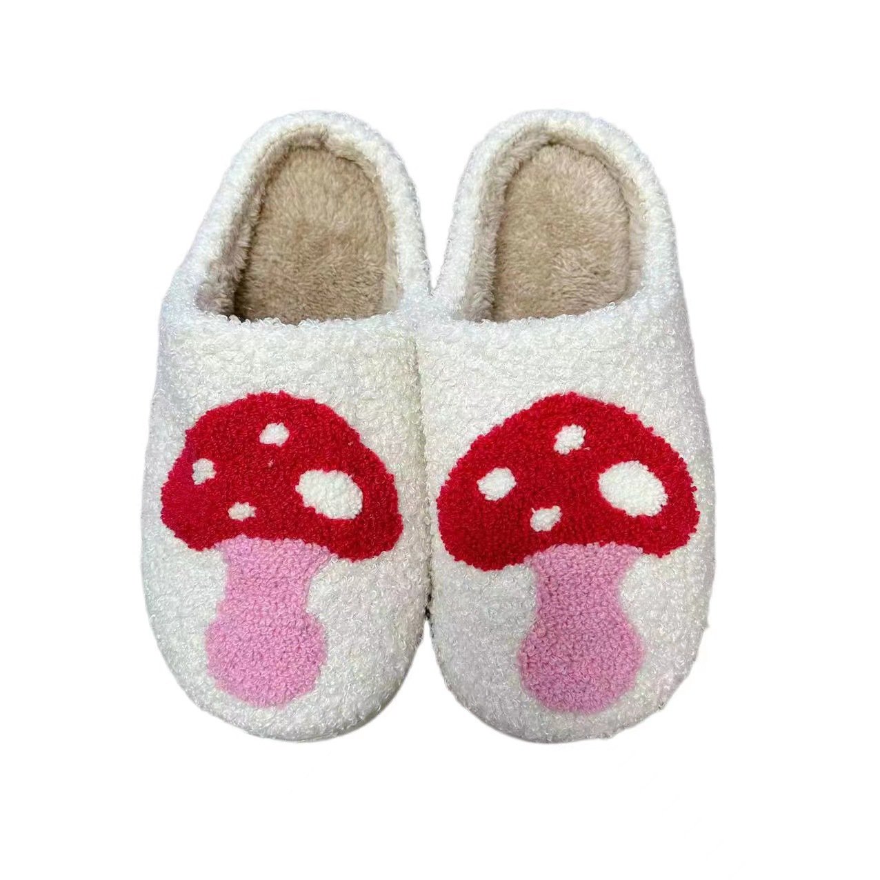 New Arrival Plush House Slippers Cute Western Cowboy Boot Hat Pattern Warm Fuzzy Slippers