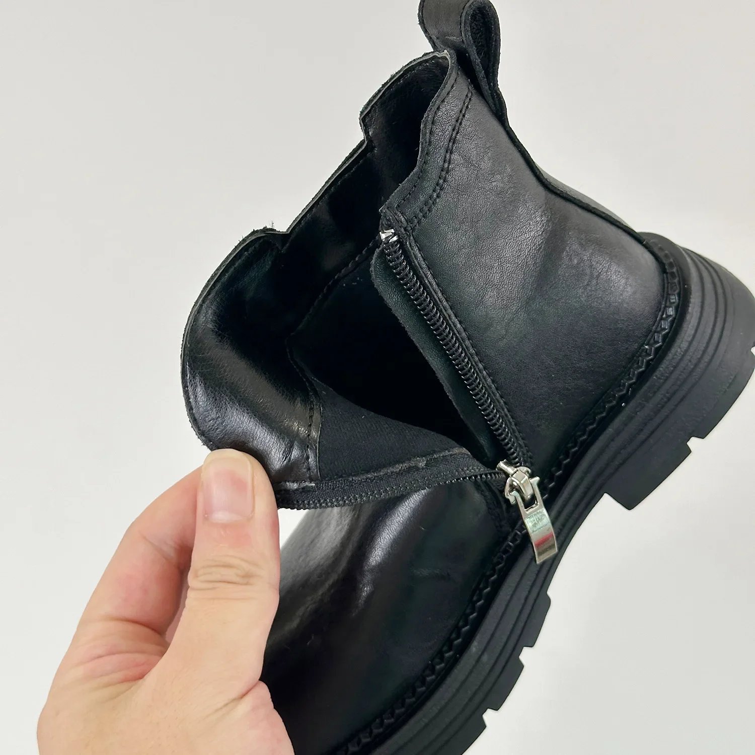 Autumn Children's Boys Girls Non-slip Soft Sole Outdoor Leather Boots Winter Kids Fashion Ankle Boots Toddler Short Snow Boots