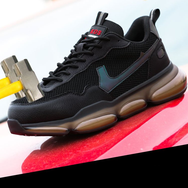 PU Injection Classic Genuine Esd Shoes Safety PVC Work Leather Boots With Steel Toe For Men Waterproof Leather