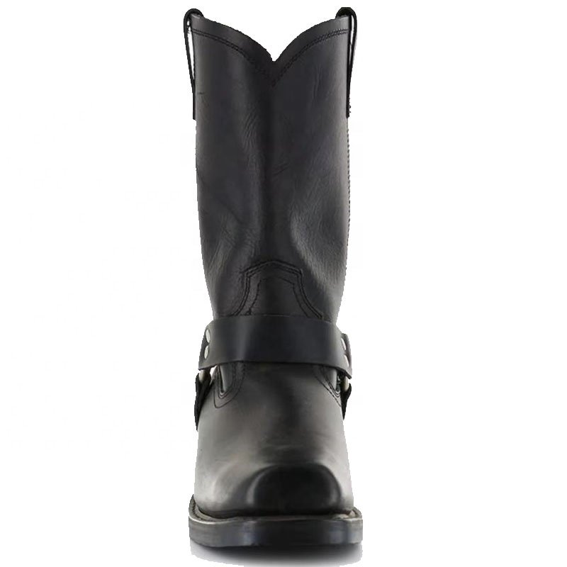 wood heel Durable Man Boots Brown PU Leather Western Cowboy Boots Party Wearing Ankle men big size chukka boots riding