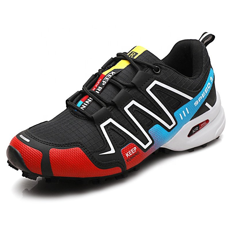 STNM Popular Men's Hiking Boots Shoes Outdoor Low-top Hiking Shoes Field Training Breathable Mesh Casual Shoes