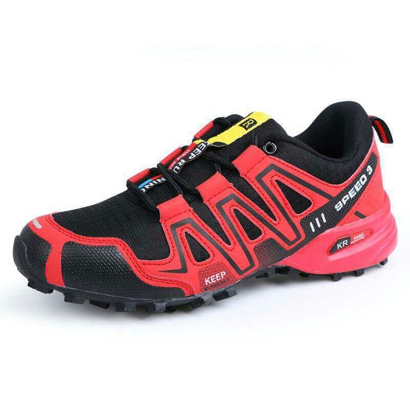 STNM Popular Men's Hiking Boots Shoes Outdoor Low-top Hiking Shoes Field Training Breathable Mesh Casual Shoes