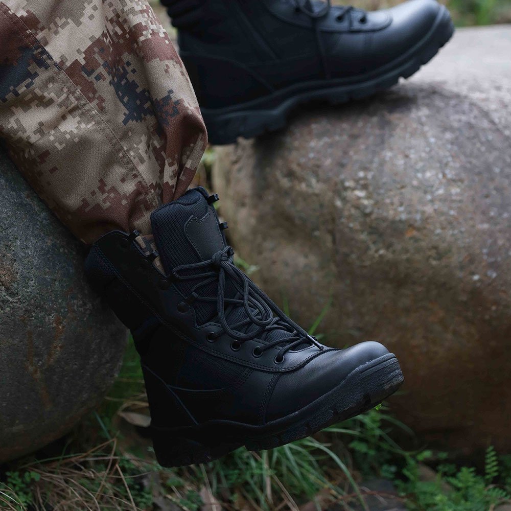 Anti Static Rubber Sole 8 inch Height Western Hiking Ankle hiking Boots Desert boots