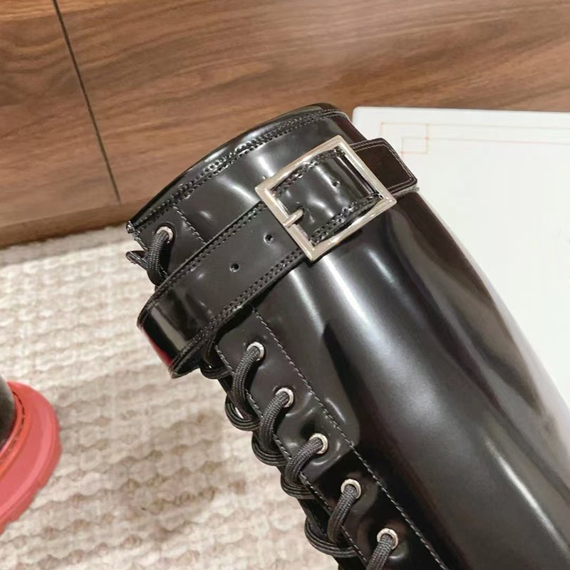 Women's High Quality Winter Casual Genuine Leather Knee-High Boots Ankle Boots with Pointed Toe Hard-Wearing Height Increasing