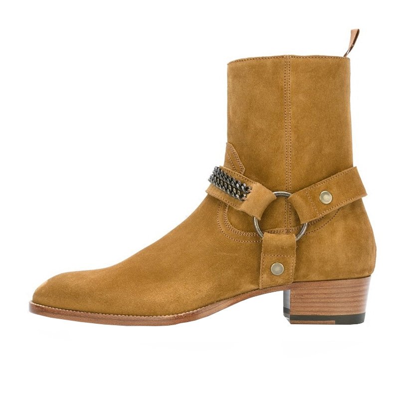 2023 autumn new men's Martin boots Leather Boots Men Botas Martin chukka boots