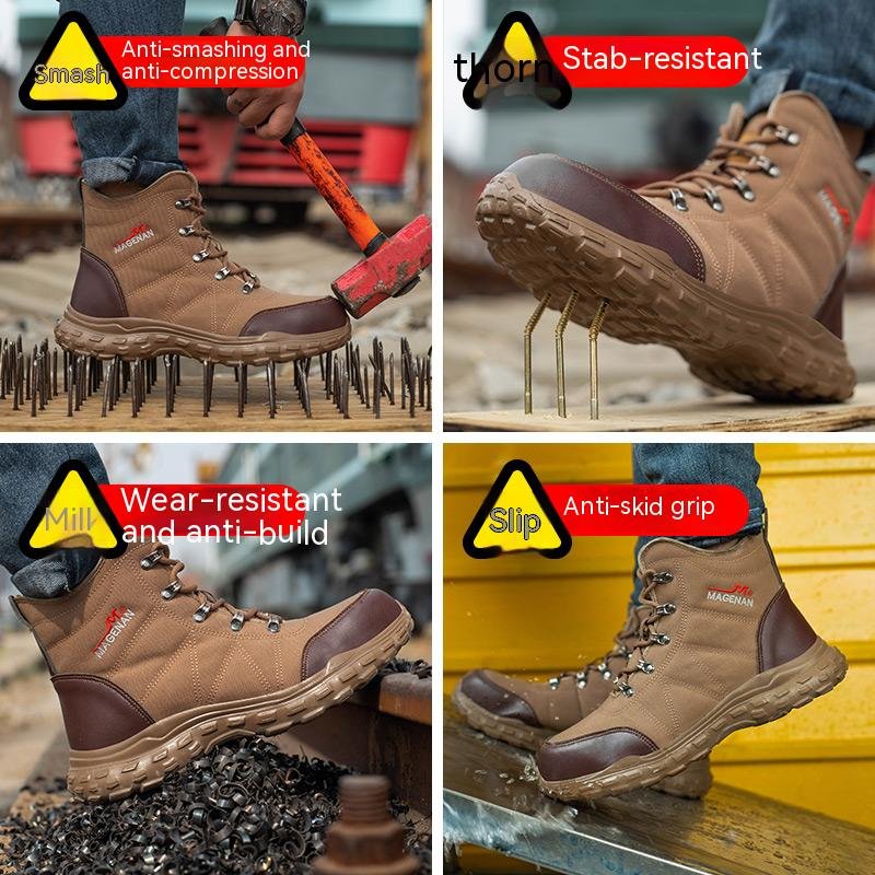 AMAWEI 816 men safety boots indestructible steel toe boots steel toe boots