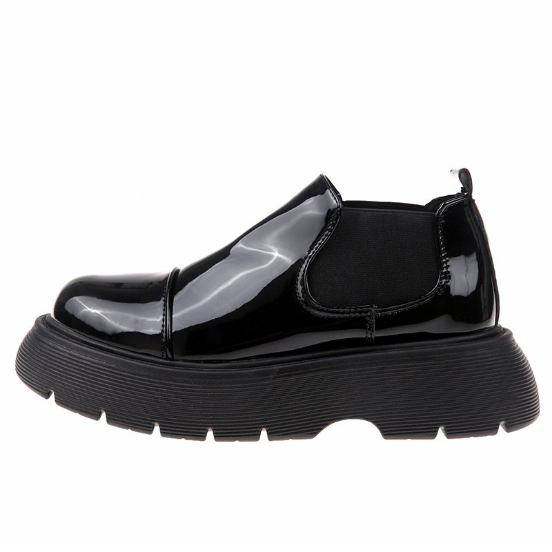 New Autumn And Winter Korean Thick-soled Short Tube Women's Fashion Casual Leather Boots