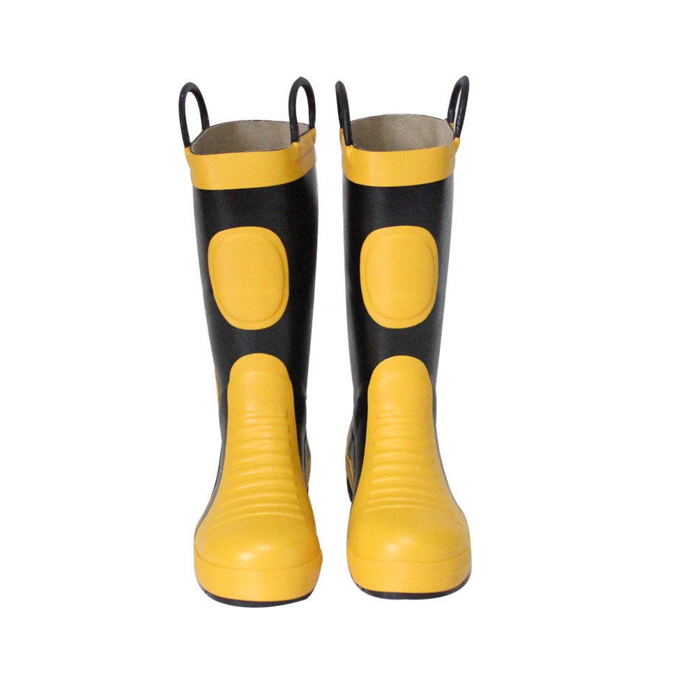 Fire fighting rubber boots manufacturer fireman safety boot fire resistant rubber boots