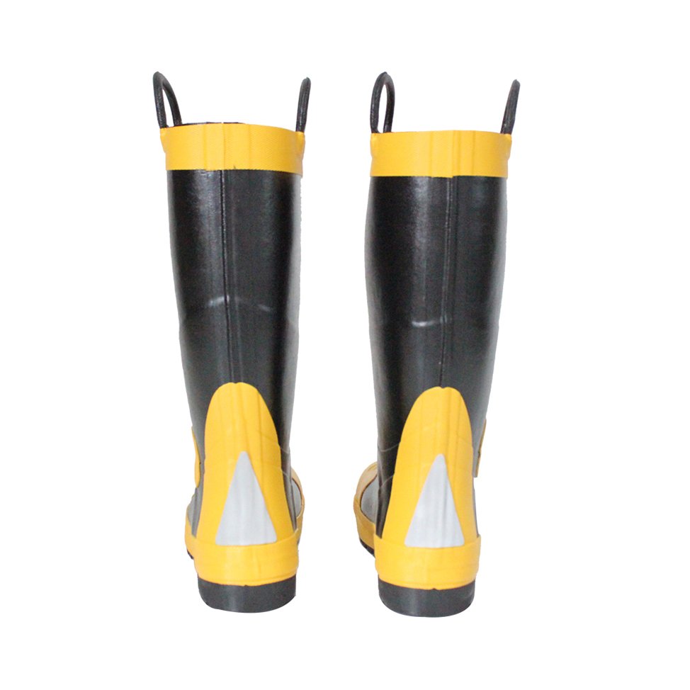 Fire fighting rubber boots manufacturer fireman safety boot fire resistant rubber boots