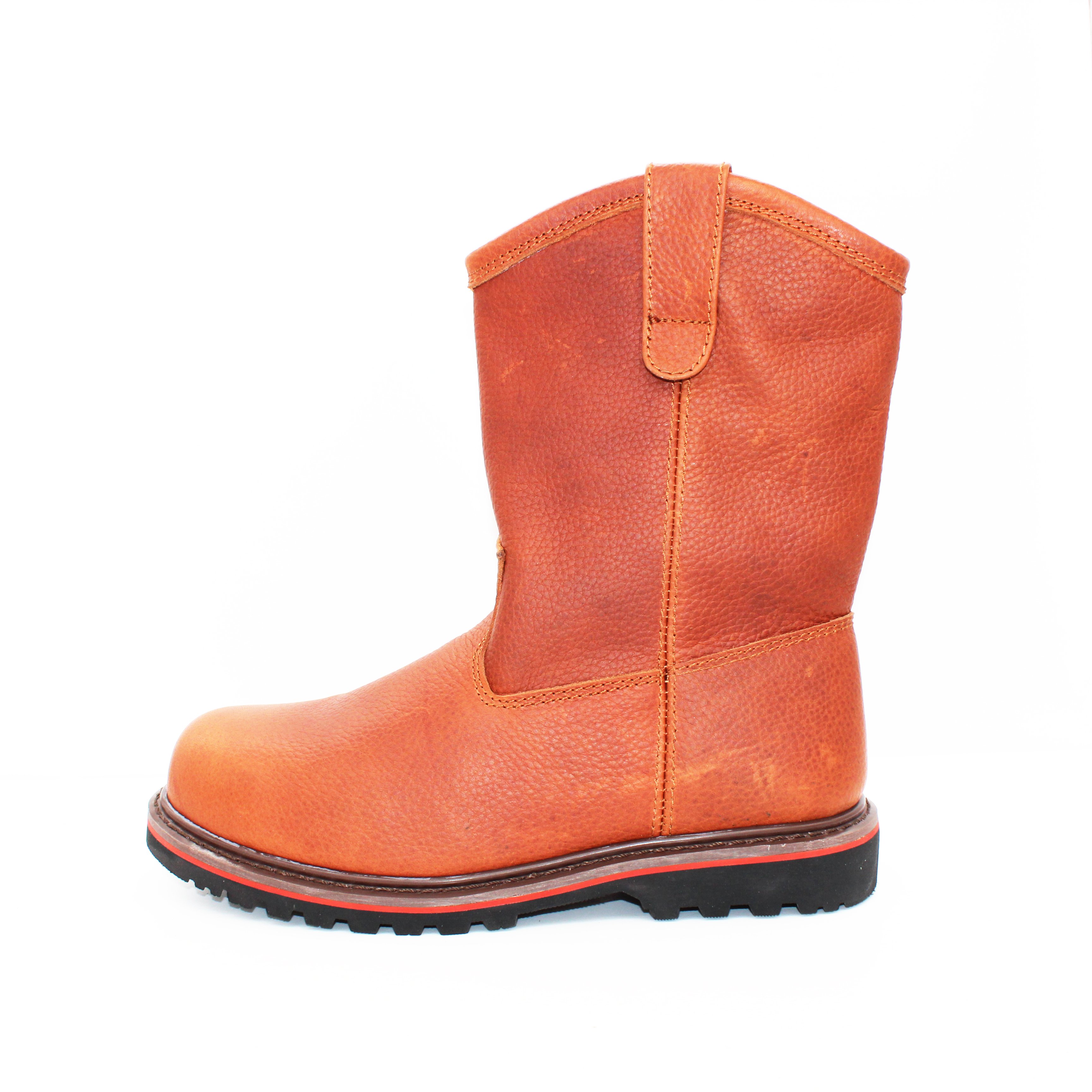 Wholesale Industry Nubuck Leather Goodyear Welted Rubber Steel Toe Unisex Work Safety Shoes Boots