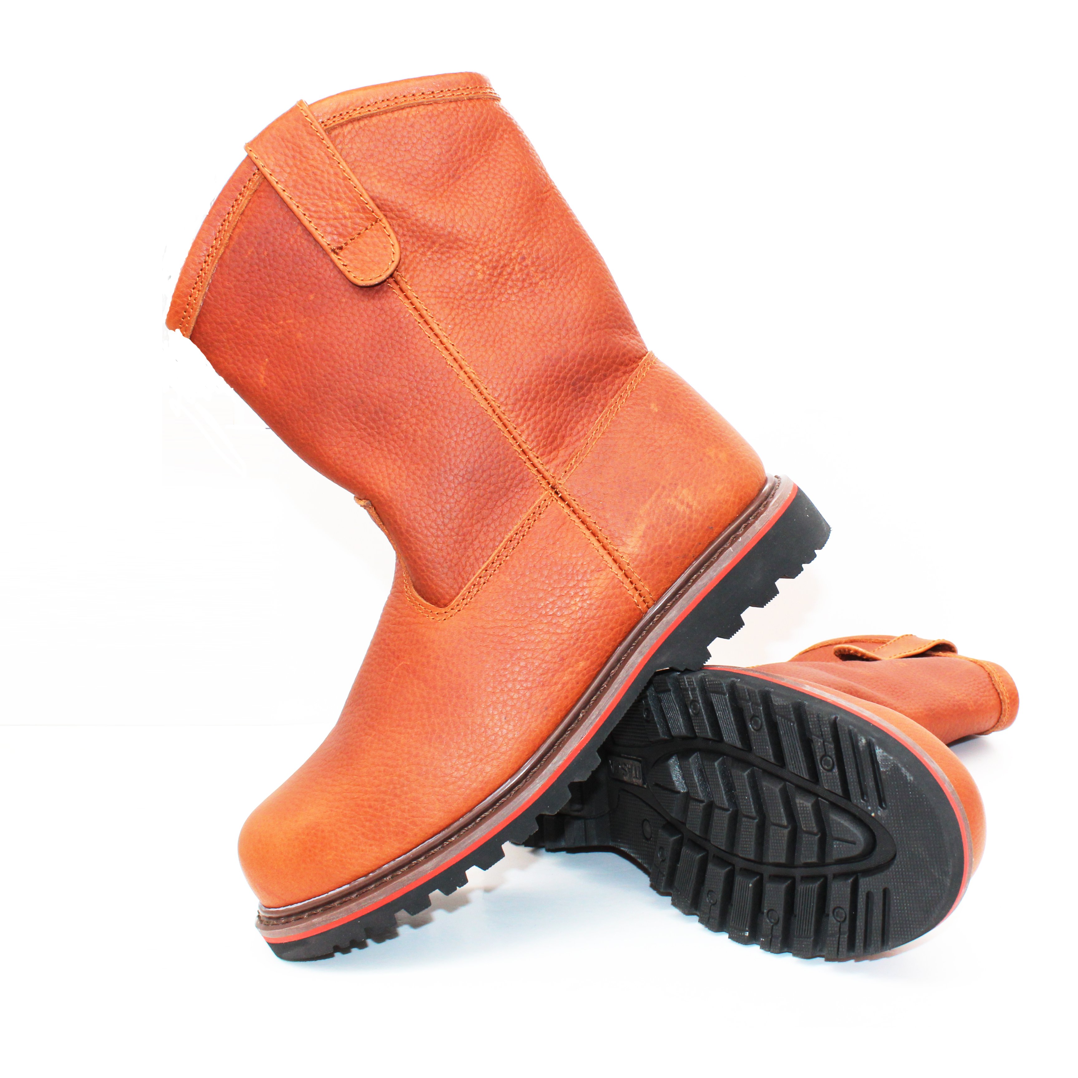 Wholesale Industry Nubuck Leather Goodyear Welted Rubber Steel Toe Unisex Work Safety Shoes Boots