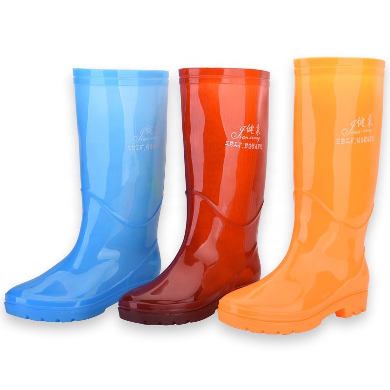 custom agriculture cheap rain boots pvc gum boots adult safety waterproof men orange red blue pvc rain boots